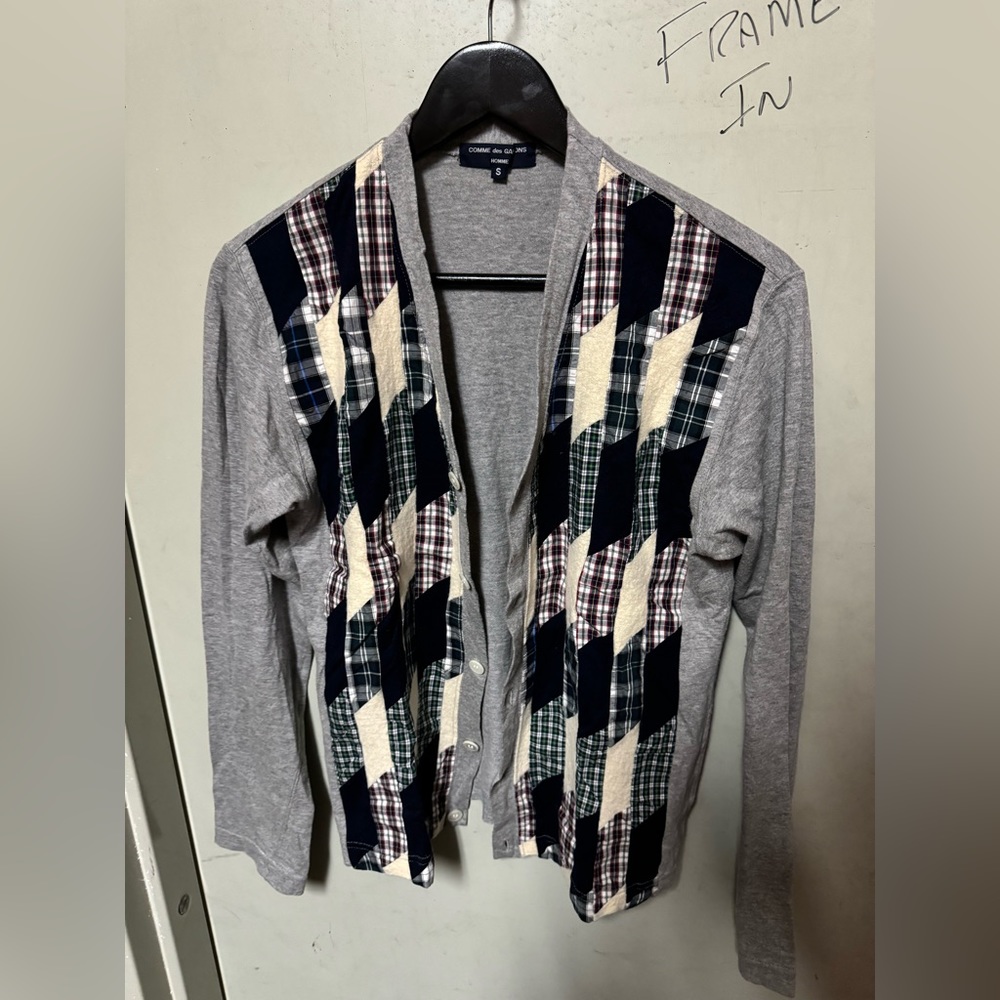 CDG individual patch cardigan. Size Small